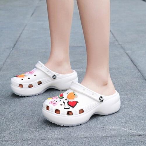 Off-Bound Women Summer Slippers Platform Clogs Outdoor Garden Shoes Beach Slippers Pool Sandals Female Indoor Bathroom Slides
