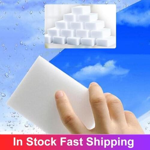 20pcs Cleaning Sponges Melamine Foam Sponge Window Cleaner Sponge Eraser Drill Brush Cleaner For Office Bathroom Kitchen Gadgets