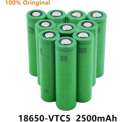 3.7V Volt Rechargeable US18650 VTC5 2500mAh VTC5 18650 Battery Replacement 3.7V 2500mAh 18650 Batteries