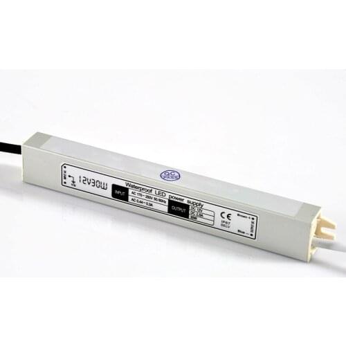 30W 12V power supply waterproof led driver ip67,dc12v Aluminum ac 110V 220V to 12V LED Driver Lighting Transformer for LED light