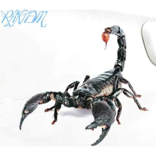 3D Car Sticker Animals Bumper Spider Gecko Scorpions For Chevrolet Cruze Niva Aveo Epica Lacetti Captiva Onix Prisma Spin