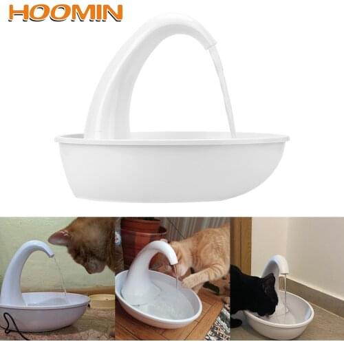 Automatic Swan Pet Cat Water Dispenser Feeding Water Flowing Fountain For Cat Dog Pet Cat Drinking Bowl Electric Water Dispenser