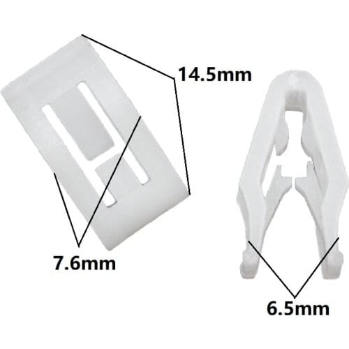 Car Console DVDCD Trim Clamp White Instrument Panel U-Type Clips Retainer