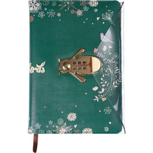 TATCAT A5 Combination Lock Diary Lined Notepad Hardcover Executive Notebooks Personal Organizer(no pen)TPN073