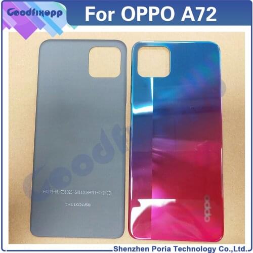 For Oppo A72 Battery Back Cover Door Housing Case Rear Cover Parts Replacement For Oppo A72 CPH2067