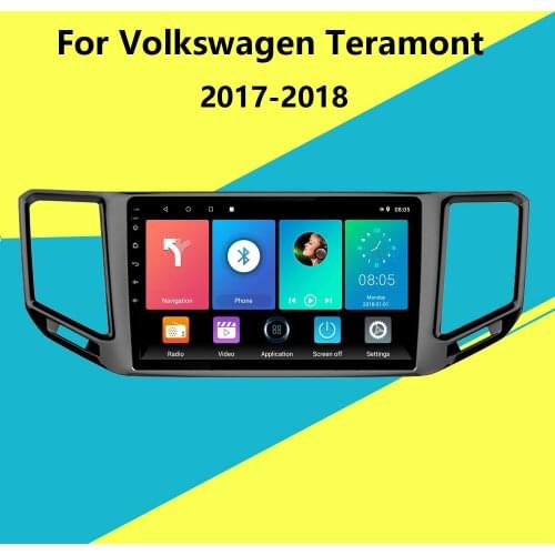 For Volkswagen Teramont 2017 2018 2 Din 10.1 Inch Car Radio Car Multimedia Video Player Navigation GPS Android Wifi