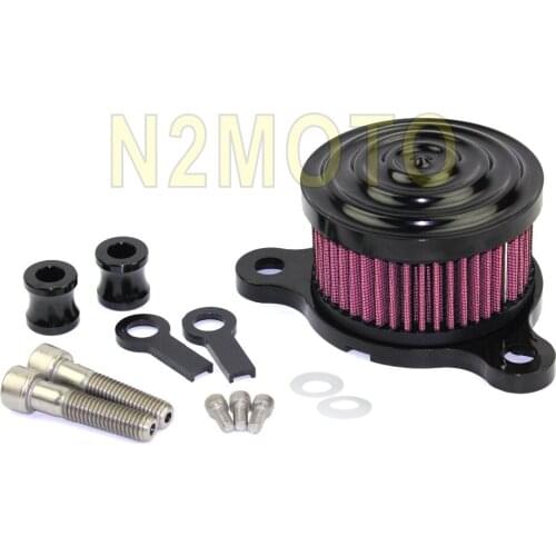 Rough Craft Black Aluminum Air filter Intake Cleaner for Harley Sportster XL883 XL1200 2004-UP