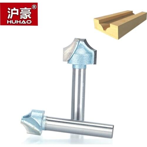 HUHAO 1pc 1/2" 1/4" Shank Router Bits For Wood Industrial Grade Woodworking Tool Engraving Bit Wood Cutting CNC Router Tool