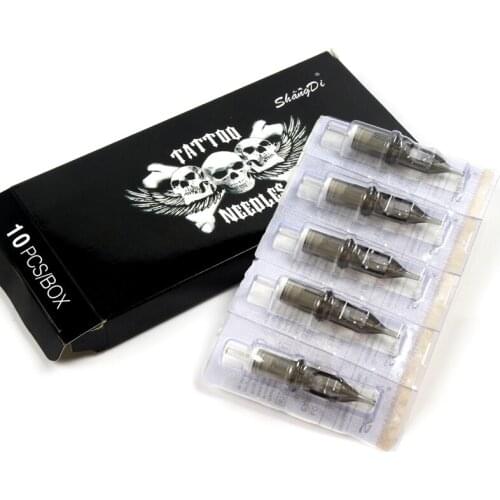 Tattoo Cartridges Needle 20pcs 1RL Professional Disposable Semi-Permanent Eyebrow Lip Makeup Needles For Tattoo Machine Pen