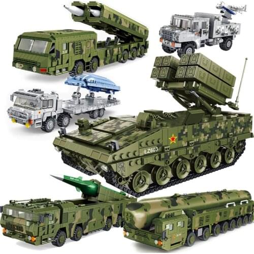 Modern Military Series Building Blocks Army WW2 Stealth Fighter Missile Vehicle Air Force Soldier Weapons DIY Bricks Toy For Boy