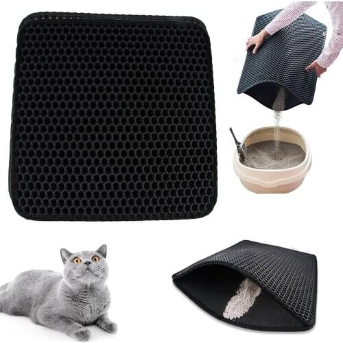 Cat Litter Pad Eva Double-layer Falling Sand Pad Foot Pad Waterproof Non-slip Pet Litter Mat Pet Anti-carrying Out