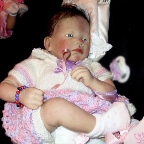 Reborn Doll Kit 18inch Lifelike Silicone Doll Parts Soft Body Real Touch Unpainted Blank Reborn Doll Diy Doll Kit Diy Toy