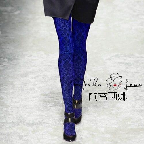 Cotton Limited Promotion Women Tights 2020 Fashionable Pantyhose Retro Style Patterns High-grade Printing Velvet Leg Shaping