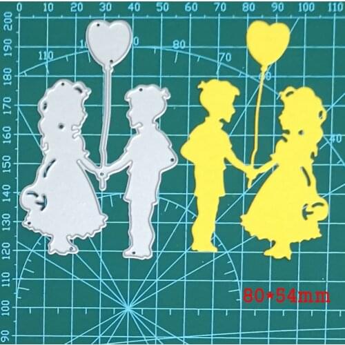 Childhood Sweetheart Metal Dies Princess Dress Girl Balloon Cut Dies Scrapbook Paper Craft Knife Mould Blade Punch Stencils Dies