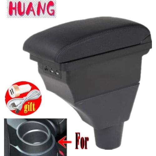 For Seat Ibiza 6L armrest box central Store content Storage box with cup holder ashtray products