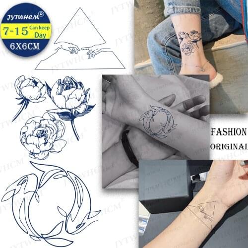 Juice Ink Semi-Permanent Temporary Tattoo Stickers Waterproof Gradually Darken The Color Design Simple Wholesale Customization