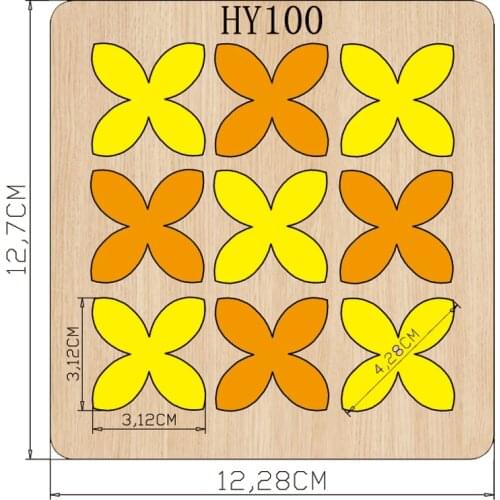Colorful petals cutting dies 2019 new die cut &wooden dies Suitable for common die cutting machines on the market
