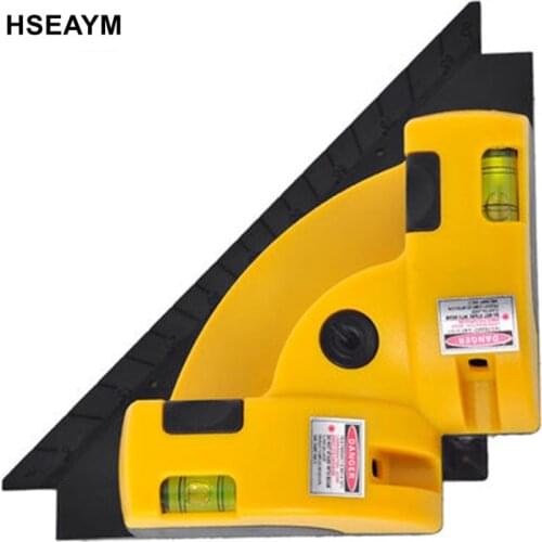 Right Angle 90 Degree Vertical Horizontal Laser Line Projection Square Level Infrared Foot Laser Level Measurement Tool