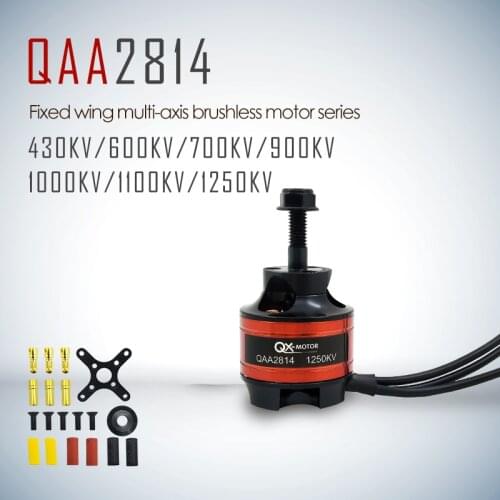 Original QX-MOTOR High Performance 2814 430KV600KV700KV900KV1000KV1100KV 14 Poles Brushless Motor for RC Airplane Fixed-wing
