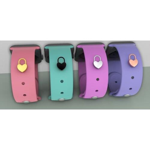 CallanCity-Heart Lock Shape Stud For Apple Watch Band Charms Watch Band Accessory Watch Straps Decorative