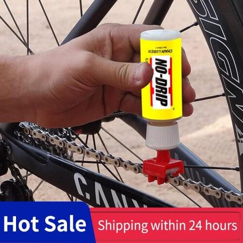 Bicycle Chain Repair Tools Lubricator Bike Chain Oiler Lubricating Cycling Gear Roller Gadget Practical Tool Bike Accessories