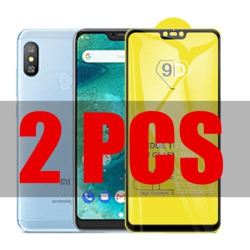 2Pcs 9D Glass for Xiaomi Redmi 6 Pro A2 LITE Protective Glass on for Xiomi Mi A2 LITE Redmi 6 pro 5.84" Screen Protector Film