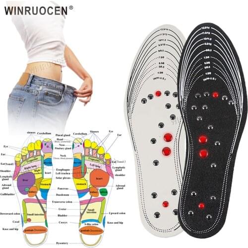 Magnetic Insoles for Slimming Weight Loss Massage Foot Memory Cotton Men Women Sport Shoes Pads Insert Dropshipping Insole Pad