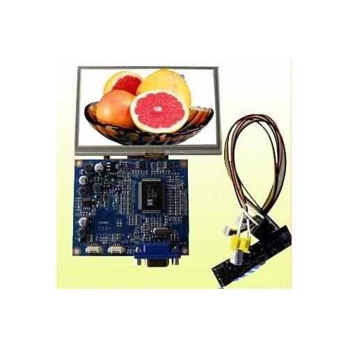 Video+VGA)Drive Board + 4.3 inch TFT LCD Screen (No TP) 480(RGB)*272 (NTSC/PAL System/OSD Menu/Standard RoHS)