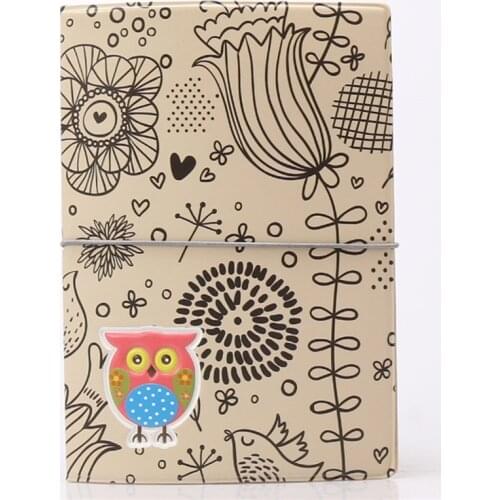Vintage owl Passport Cover ID Credit Card Bag 3D Design PVC Leather Business Card Holder Passport Holder 14*9.6CM