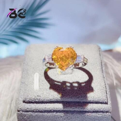 Be 8 Hot 2018 Women AAA Cubic Zirconia Crystal Love Heart Shaped Ring Statement Engagement Party Jewelry Rings for Women R151