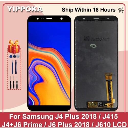 For Samsung Galaxy J610 LCD Display J6+ J6 Plus 2018 Touch Screen Digitizer For Samsung J415 LCD J4 Plus J4+ Replacement Parts