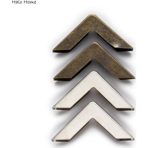 25pcs 2 Color Scrapbooking Book Albums Diary Cover Corner Menu Folders Bags Box Metal Corner Protectors Decor 30mm(1 1/8")