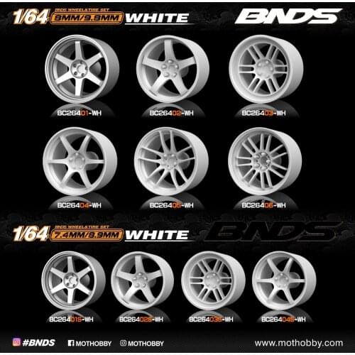 4pcs 1:64 Car Model Competitive Tires & Wheels Wheel Hub Plastic Rubber Tire Modification Accessories Fit TLV KY