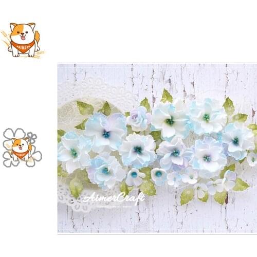 4PCS Flower Series Metal Cutting Dies Scrapbooking Stencil DIY Decorative Embossing Craft Die Cuts Card Making New Dies For 2019