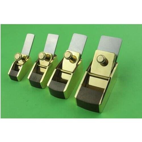 4pcs mini brass wrap bakelite plate plane flat bottom.Violin Wood working plane