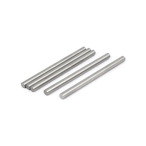 6.5mm Dia 100mm Length HSS Round Shaft Rod Bar Lathe Tools Gray 5pcs