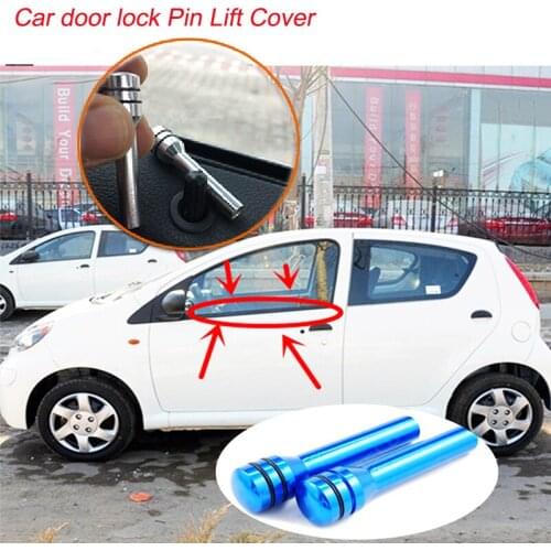 2pcs Aluminum Car Door Lock Knob Pull Pins Lift For Hyundai Solaris Tucson 2016 I30 IX35 I20 Accent Santa Fe Citroen C4 C5 C3 C2