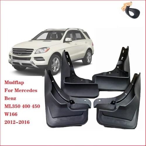 Car Mudflap For Mercedes Benz ML350 400 450 W166 2012-2016 Fender Mud Guard Splash Flaps Mudguard Accessories