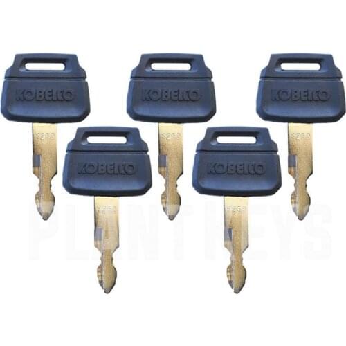 For Kobelco K250 (Set of 5) Excavator Keys New Holland Kawasaki Wheel Loader Case