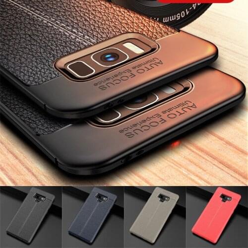 For Samsung Galaxy A6 2018 Case Silicone Litchi Texture PU Leather Soft TPU Back Cover Case For Samsung Galaxy A3 A5 A7 A8 2018