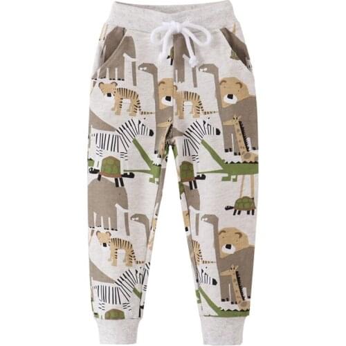 Funnygame Fashion Autumn Animals Boys Girls Sweatpants Baby Drawstring Long Trousers Pants Childrens Hot Selling Clothes