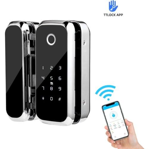 TORDDEN TTLock APP Indoor Biometric Fingerprint Lock Glass Door Password Remote Control RFID Card Intelligent Lock For Office