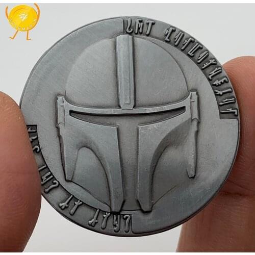Galactic Empire Mandalorian Commemorative Coin Mandalorian Warriors Medal of Honor Coins Collectibles