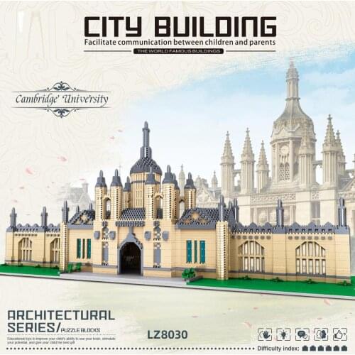 4799 PCS Assembled Building Blocks Cambridge University Famous Buildings Model Tiny Particles Brain toy children gift