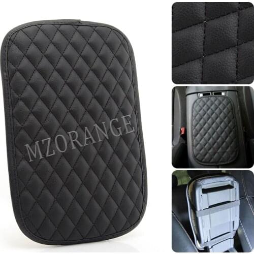 Leather Car Armrest Mat Universal Interior Auto Armrests Storage Box Mats Protection Cushion Waterproof
