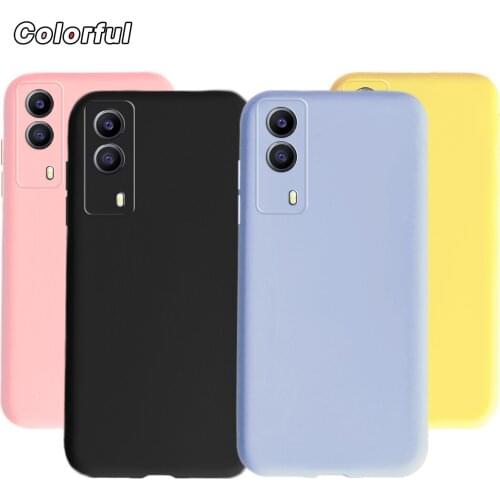 Candy Color Soft TPU Case For Vivo Y72 5G Y53S Silicone Case Shockproof Coque Phone Cover For Vivo IQOO Z3 5g y72 Back Cases