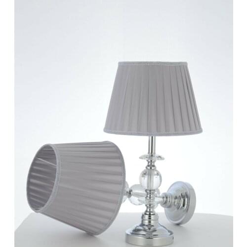 Double Crystal Table Lamp Desk Lights Home Decor Table Lamps Silver Modern Home Decoration Table Lamps Bedroom Lamp