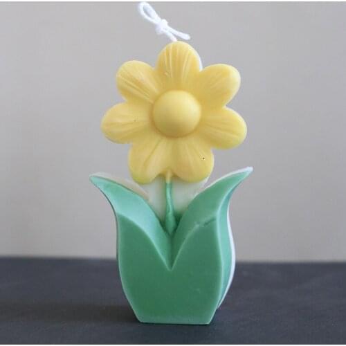 New Flower Silicon 3D Candle Mold Cake Decoration Mold Cake Mold Manual Handmade DIY Candles for Christmas Home Decor
