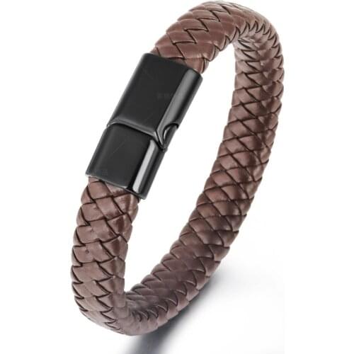 2021 European and American new product bracelets, leather braided leather bracelets, leather rope bracelets, jewelry accessories
