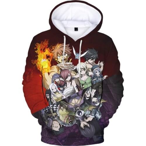 Autumn/Winter Fashion Anime Boy girl Sweatshirts Fairy Tail Hoodie Anime Hoody Cartoon Boys girls kids Fairy Tail Sweatshirts